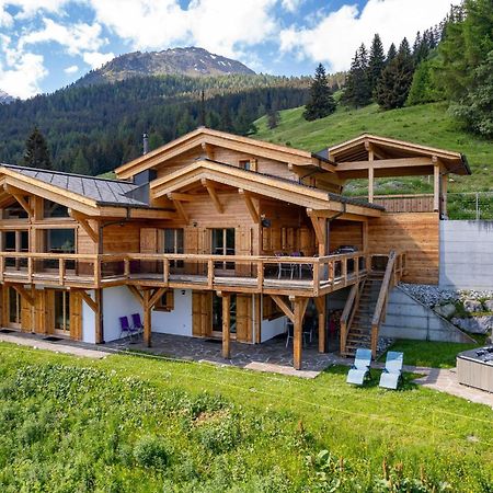Chalet Flocon De Neige - Jacuzzi - Sauna La Tzoumaz Kültér fotó