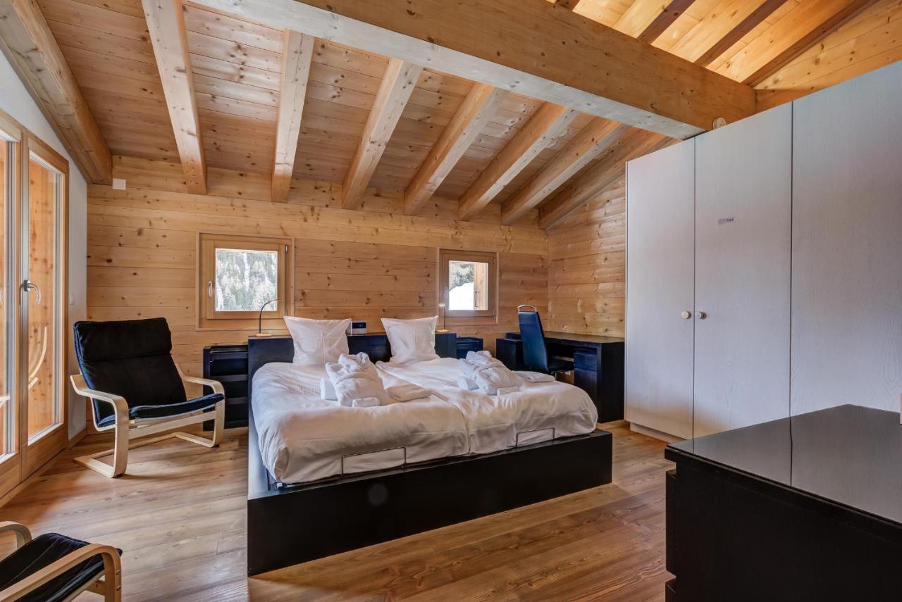 Chalet Flocon De Neige - Jacuzzi - Sauna La Tzoumaz Kültér fotó