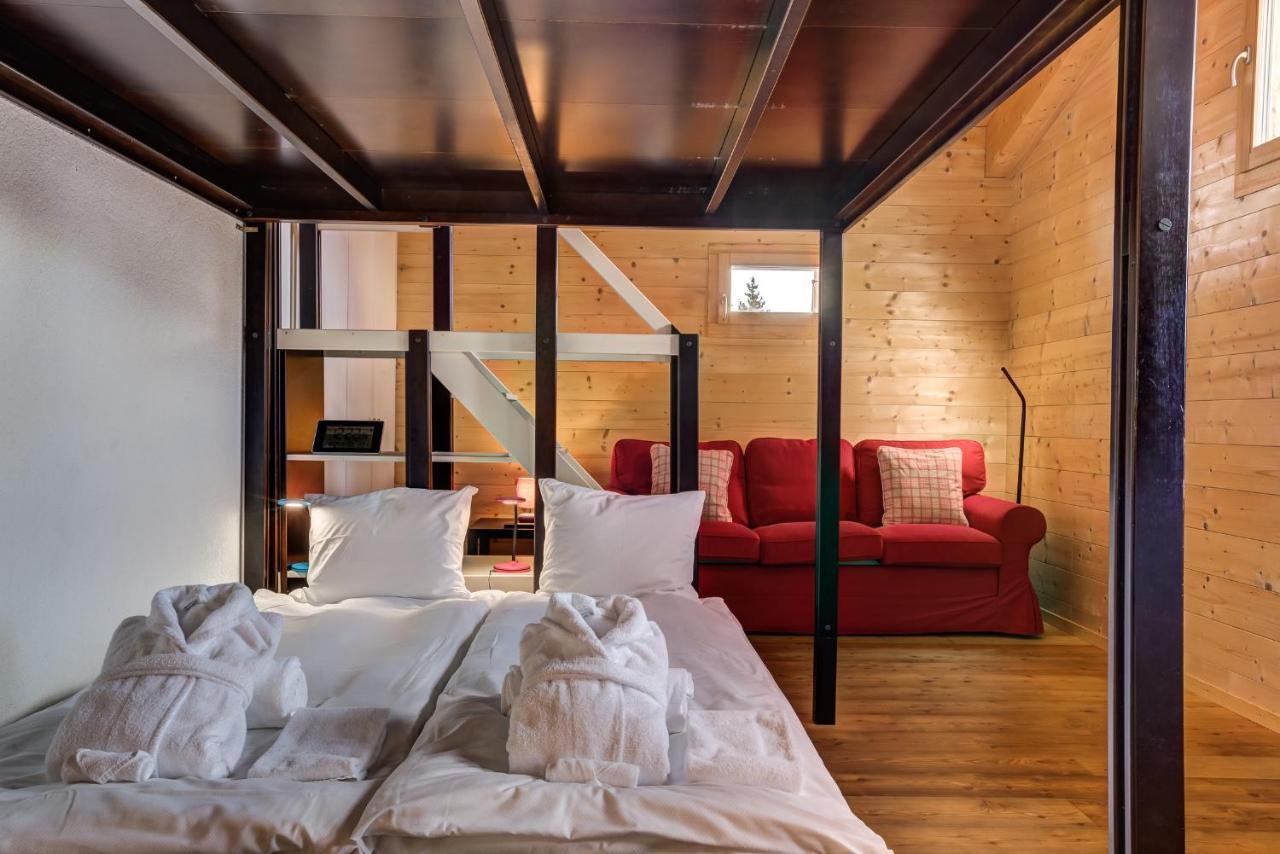 Chalet Flocon De Neige - Jacuzzi - Sauna La Tzoumaz Kültér fotó