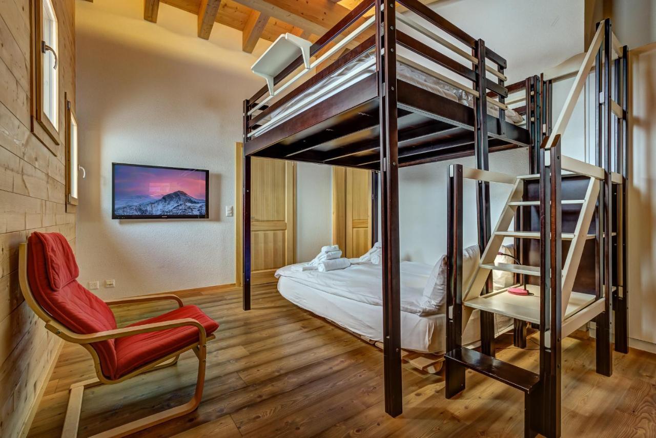 Chalet Flocon De Neige - Jacuzzi - Sauna La Tzoumaz Kültér fotó
