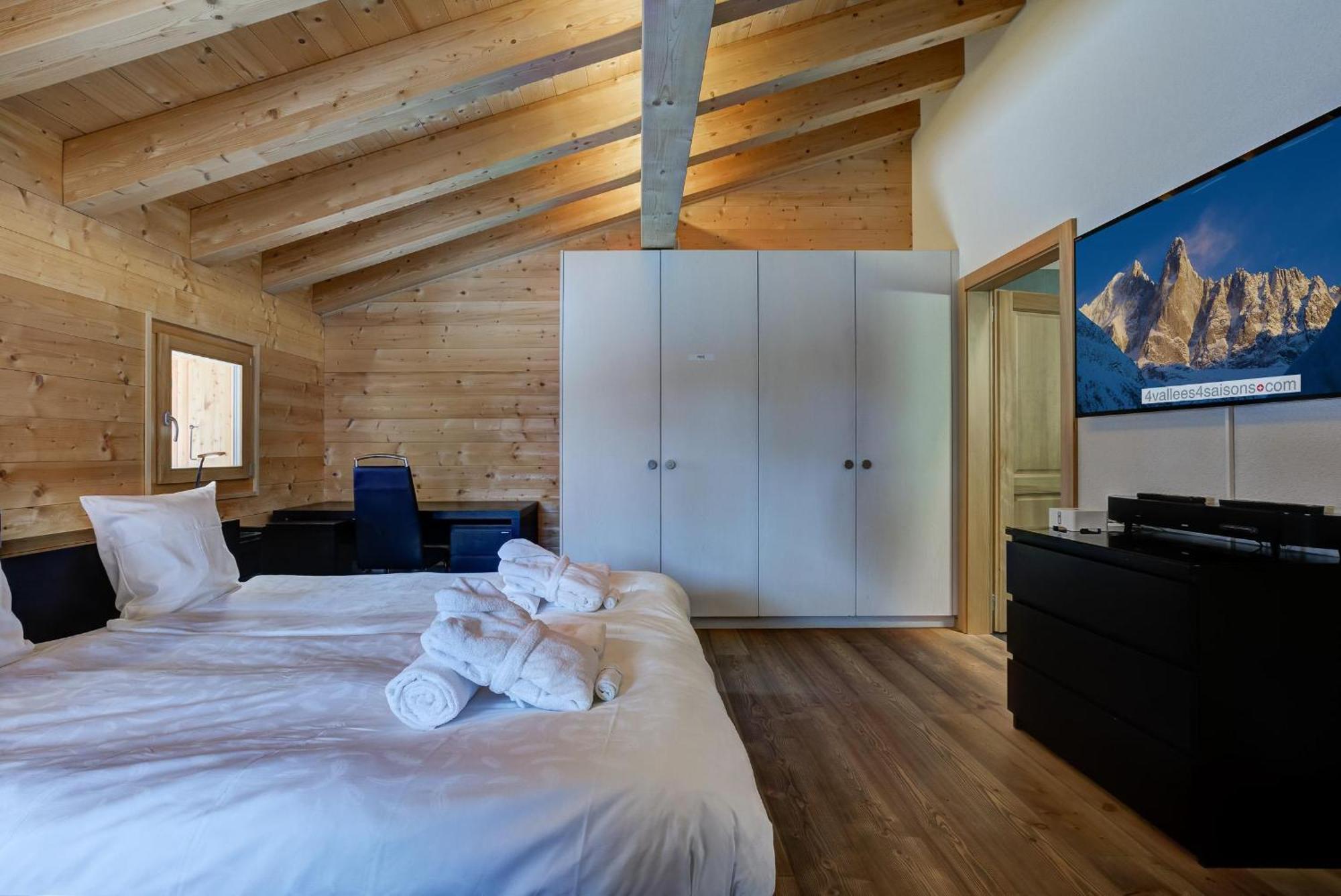 Chalet Flocon De Neige - Jacuzzi - Sauna La Tzoumaz Kültér fotó